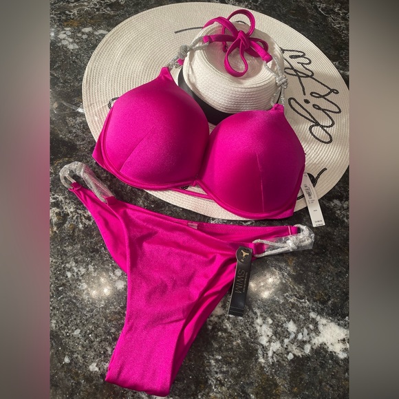Victoria Secret bikini “Shine Rope” bombshell 34DD, 36DD,32D, 34D, 34A & bottoms - Picture 7 of 15